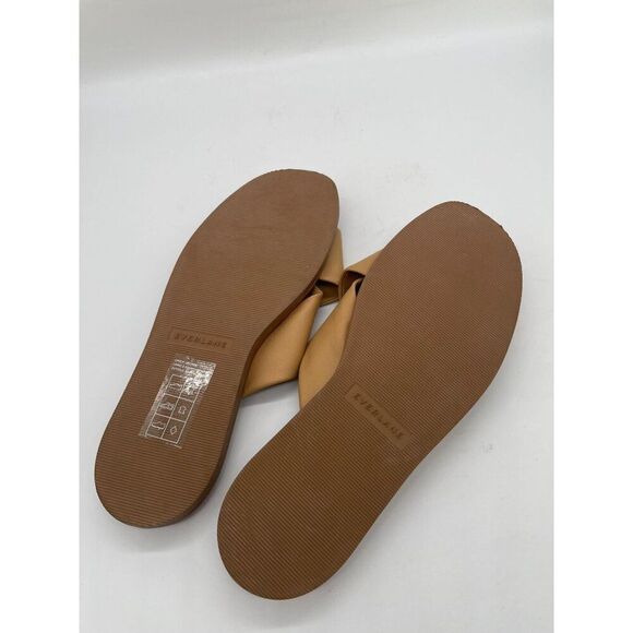 Everlane The Day Crossover Sandal Womens Sz 9.5 Light Taupe Leather Strappy - Picture 7 of 11